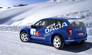 Гоночный прототип Dacia Duster будет участвовать во французских ледовых гонках