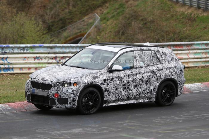 BMW X1 test mule front