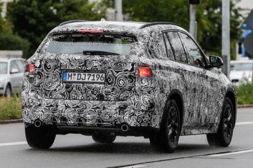 BMW X1 test mule rear
