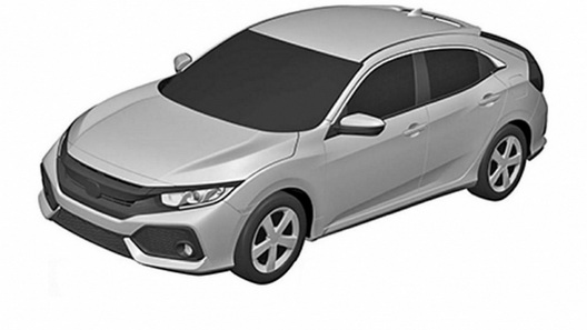 В сети появились патентные изображения новой Honda Civic