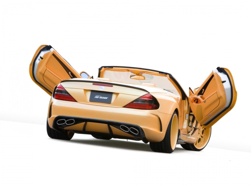 FAB Design Mercedes Benz SL Widebody Studio Rear Angle Tilt Open  ������������� ����