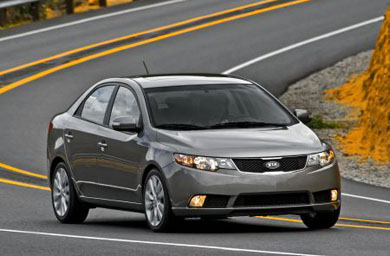 Kia Forte 2010 получил высшую оценку за безопасность по результатам краш-тестов в IIHS