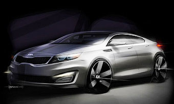 Седан Kia Magentis / Optima дебютирует в апреле
