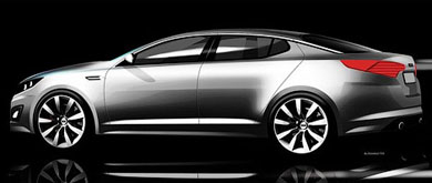Седан Kia Magentis / Optima дебютирует в апреле