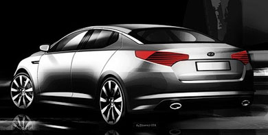 Седан Kia Magentis / Optima дебютирует в апреле