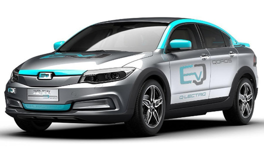 Qoros готовит к выставке электромобиль